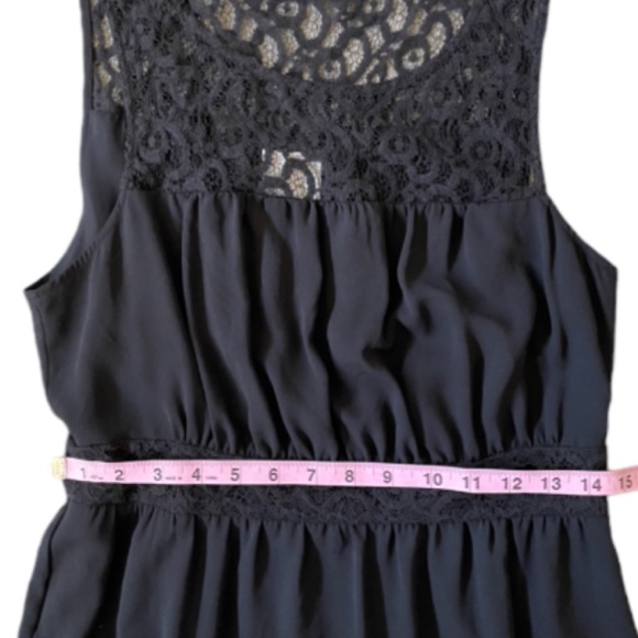 Anthropologie HD in Paris Black Sleeveless Dress Size 8 - Picture 5 of 7